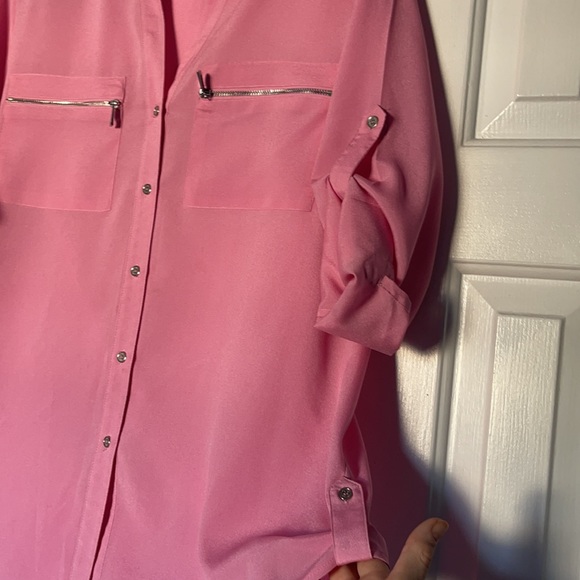 Calvin Klein pink with silver buttons size Med - Picture 3 of 8